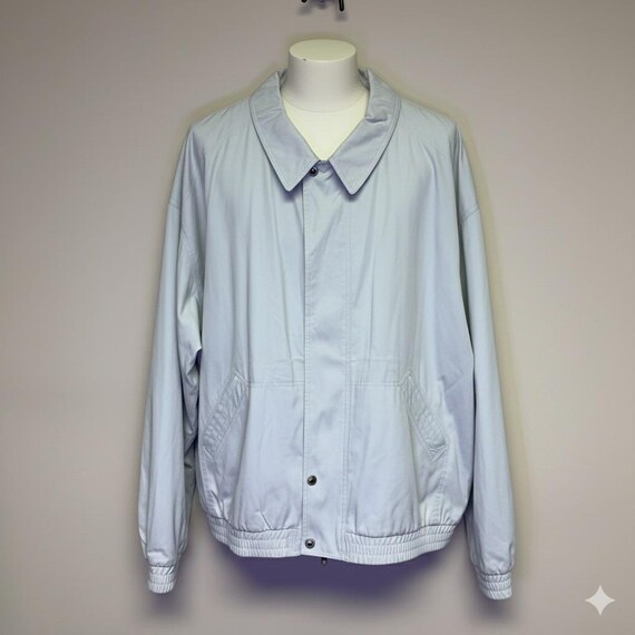Vintage KB Co2 Kenneth Barnard Bomber Jacket Mens 3XB Light Khaki Zip Up Coat