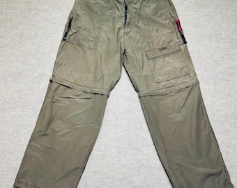 Vintage Military A.P. Co. Mens Convertible Tactical Cargo Pants 38x30 Army Green
