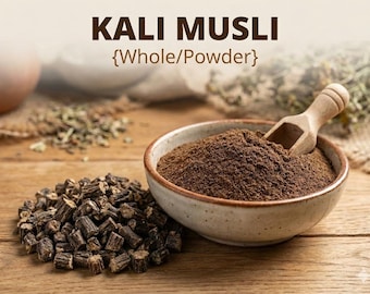 Kali Musli Root • Black Musli Powder • Curculigo Orchioides • Rare Ayurvedic Herb for Vitality