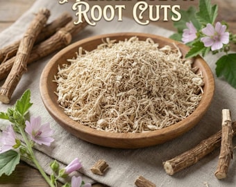 4 oz - Organic Marshmallow Root Cut & Sifted | Althaea Officinalis | For Tea and  DIY Care