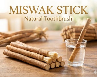 Organic Miswak Stick • Natural Peelu Wood • Sewak / Meswak