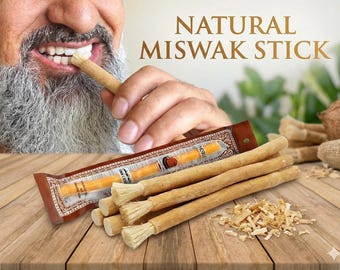 Organic Miswak Stick • Natural Peelu Wood • Sewak / Meswak