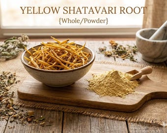 Yellow Shatavari Root • Whole / Powder • Pili Shatavari