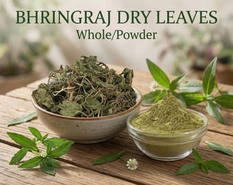 Bhringraj Leaves • Eclipta Alba • Raw Herbal Leaf / Powder