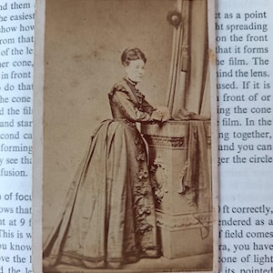 CDV of a lady in black, circa 1870