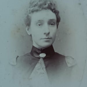 CDV of a young woman, by Riley, Burnley