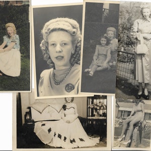 Collection of 10 original 1940s/50&#39;s photographs from the life of a Northern UK girl