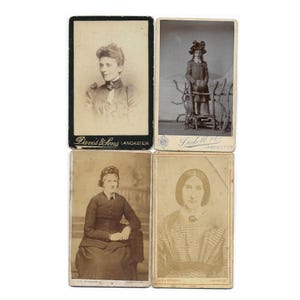 4 Carte de Visite photos all from Lancaster studios