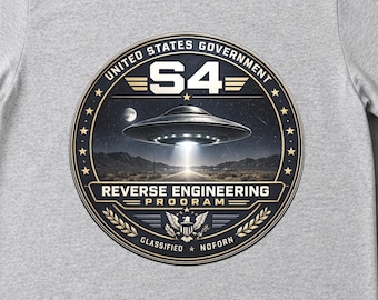 S4 Reverse Engineering Program Shirt, UFO Technology Tee, Area 51 T-Shirt, Alien Craft Graphic Shirt, Secret Access Program, Conspiracy Gift