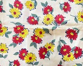 Vintage Feedsack Material 1930s-50s open authentic vintage Floral 36x44