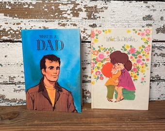 Mothers Day Fathers Day Books 1973 vintage set of 2
