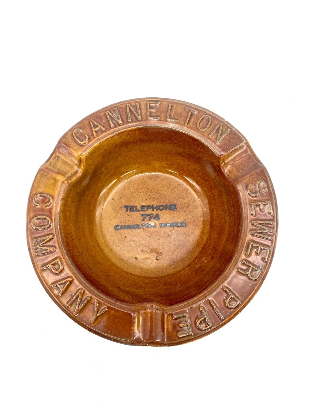Cannelton Indiana Sewer Pipe Company Ashtray Telephone 774 Etsy