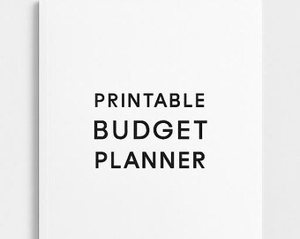 Minimalist Budget Planner Printable Instant Download Letter Financial Planner Expense, Bills, Savings Tracker”
