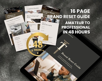 Professional Branding Guide for Small Business Owners Brand Reset for Entrepreneurs Digital Download