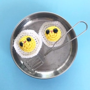 Patrón de huevo frito de crochet