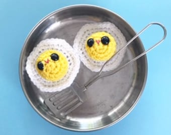 Patrón de huevo frito de crochet