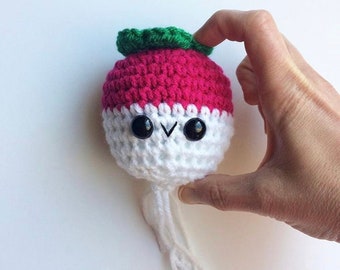 Radish Amigurumi Crochet Pattern