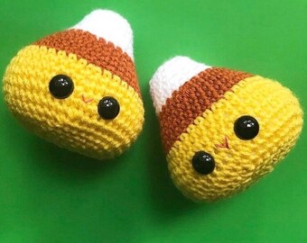 Chubby Candy Corn Amigurumi Crochet Pattern