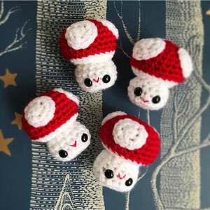 Mini Mushroom Crochet Amigurumi Pattern