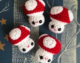 Mini Mushroom Crochet Amigurumi Pattern