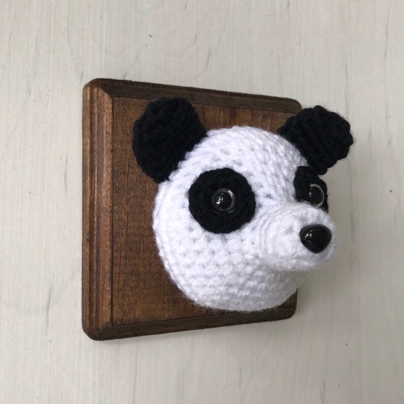 Mini faux Panda head