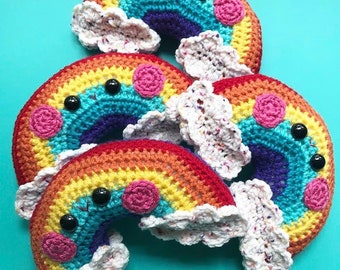 Cloud Rainbow Amigurumi Crochet Pattern