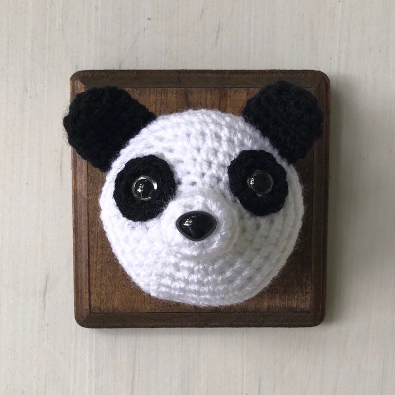 Mini faux Panda head