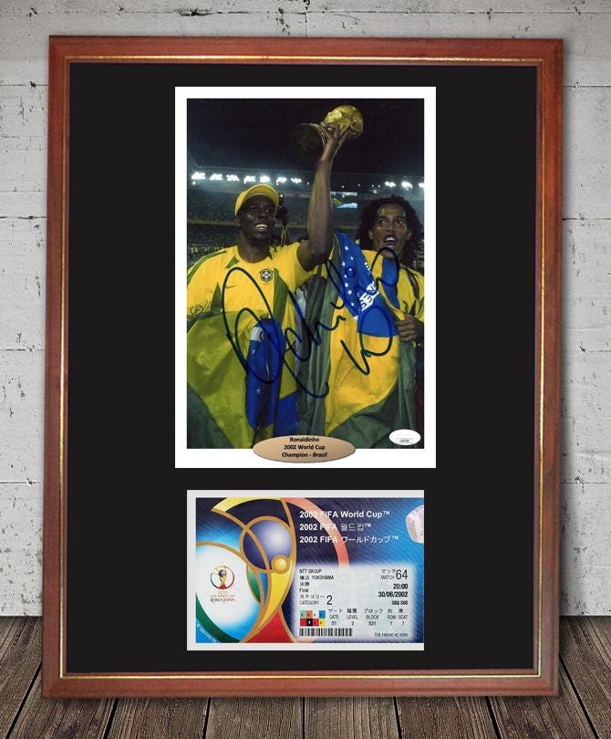 BRAZIL Champion World Cup 2002 FRAMED 13