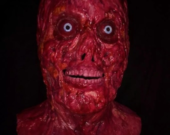 MASQUE SANS PEAU Latex Costume pleine tête Cosplay Halloween horreur buste