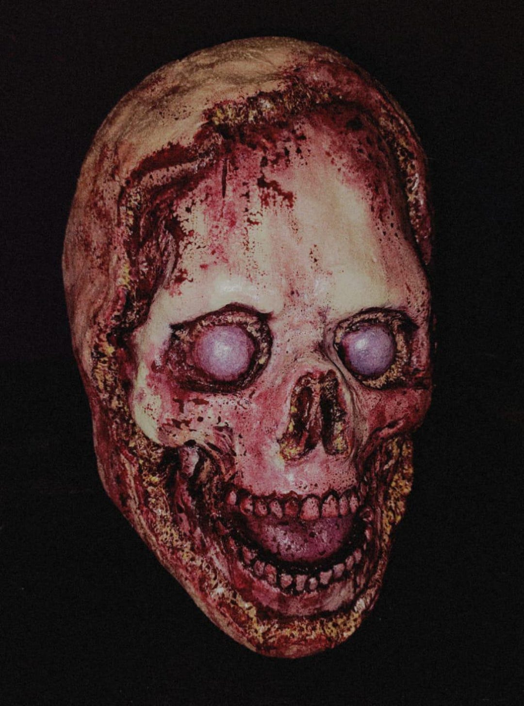 RIPPED FACE Latex MASK Costume Cosplay Halloween Horror Zombie Walking ...