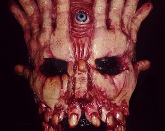 Maschera in lattice MUSHROOMHEAD JEFFREY NOTHING Costume Cosplay Halloween Horror Hatrix