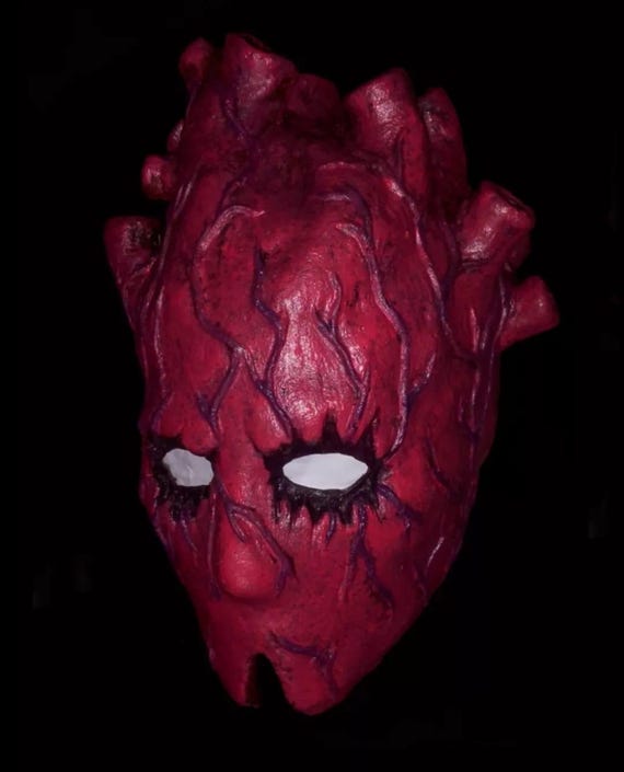 DOROHEDORO SHIN Latex MASK Costume Cosplay Halloween Horror heart manga anime bust head