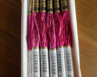 Variegated Iris Rayon Thread #602 (Pink), Sold Individually.