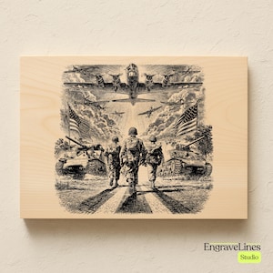 Military Wood Art - Etsy