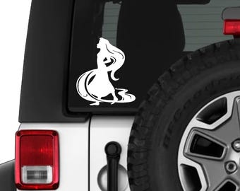 Rapunzel Auto Aufkleber Rapunzel