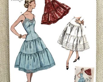 8456 R5 Simplicity 1950s Vintage Petticoats & Slip Size 14-22  90th Anniversary