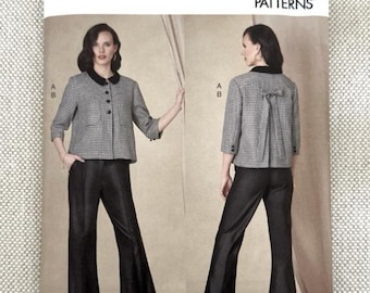 Vogue V1831 Sew Pattern, Misses Jacket, Pants Sizes F5 (16-18-20-22-24) Sewing Pattern