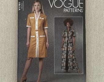 Patron Vogue V1781 pour robes et taille de ceinture (F5) 16-18-20-22-24