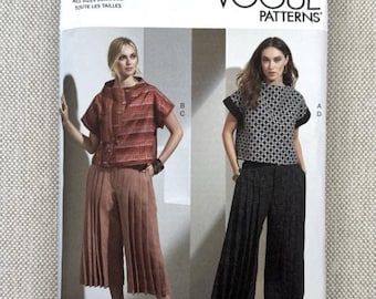 Vogue V1868 Misses All Sizes Sandra Betzina Top and Pants Uncut Sewing Pattern