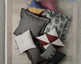 Kwik Sew R10856 Craft Sewing Pattern Throw Pillows in 8 styles
