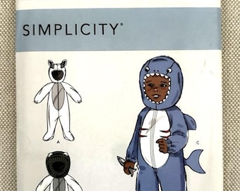 Simplicity Sewing Pattern S9159 Size US XXS-L Babies' Animal Costumes