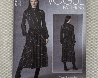 Vogue V1721 Guy Laroche Fitted Dress W/ Raised Neck Pattern V1721  WMS SZ. 8-16