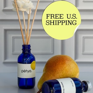 EcoBase Reed Diffuser: Naked Pear, Luxury Spring 2026 Scent, Eco-Friendly Biodegradable Home Fragrance
