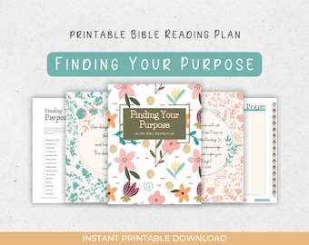 Finding Your Purpose Bible Reading Plan: Floral Scripture Study (PDF)