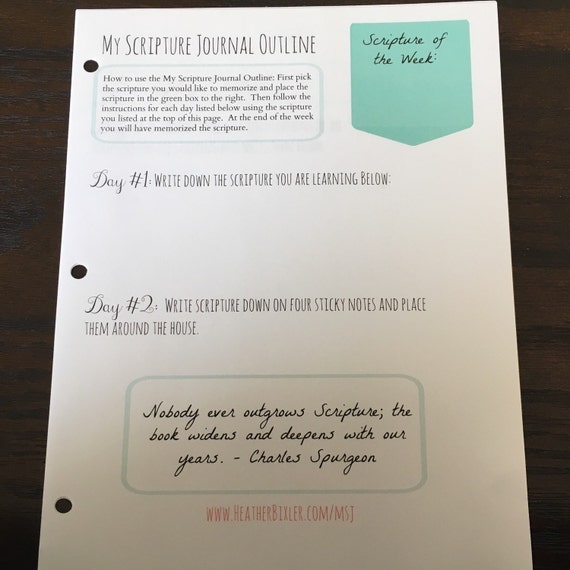 Scripture journal