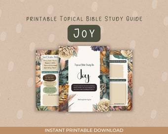 JOY Topical Bible Study Worksheet: Scripture Plan (PDF)