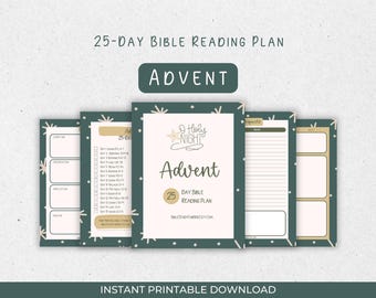 Advent Bible Reading Plan: Scripture Writing, SOAP Study (PDF Printable)