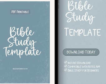 Doodle Bible Study Template: Printable PDF Worksheet (8.5x11)