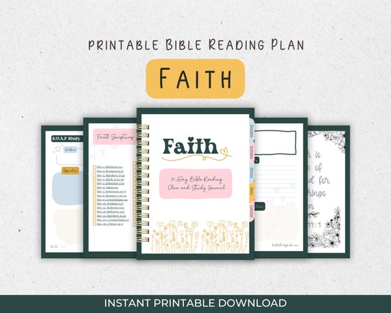 Faith 31-Day Bible Study Journal: Scripture Reading Plan (PDF)