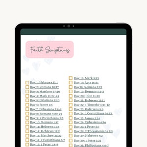 Scriptures for Studying the Topic of Faith Reading Plan